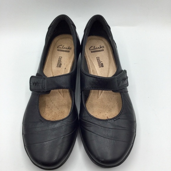 Clarks Cushion Soft Smart Shoes Everlay Kennon  Mary Jane Black Size 7 - Picture 5 of 14